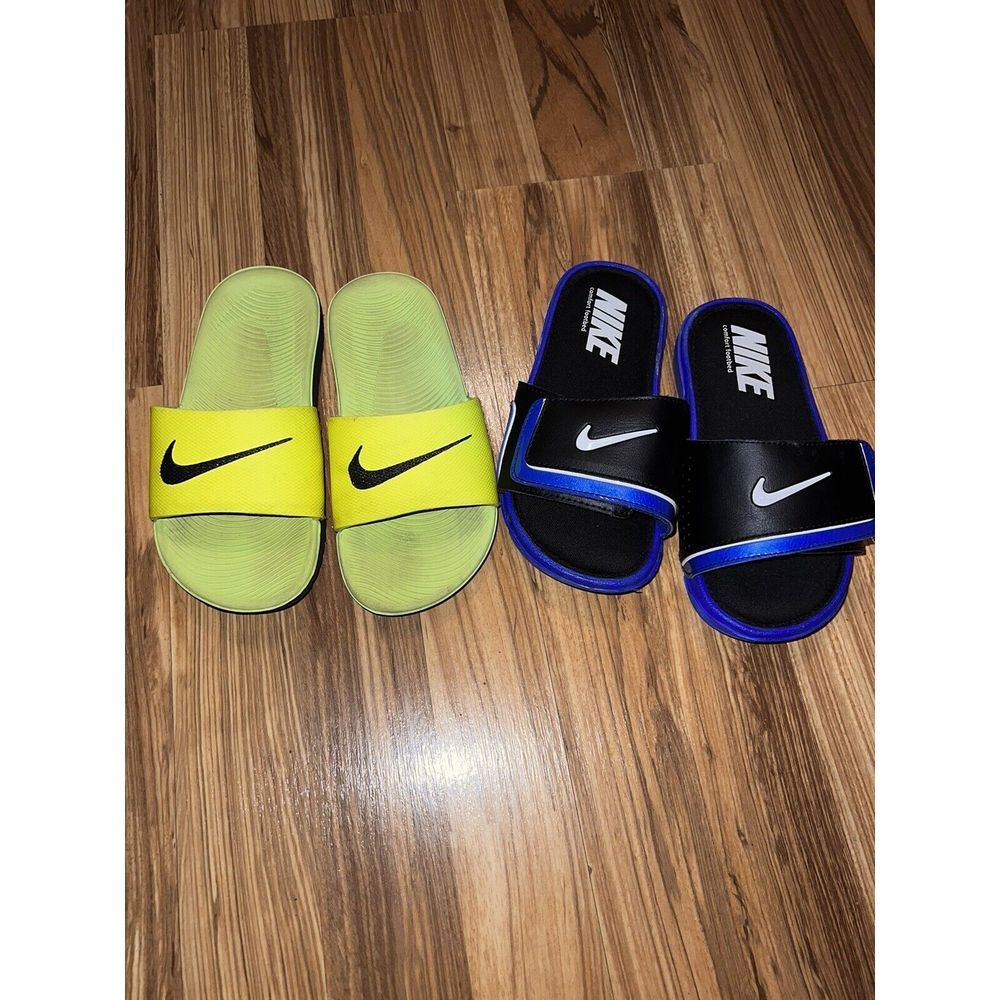 Nike‎ Slides Sandals Boys Kids 13c 13 Lot Of 2